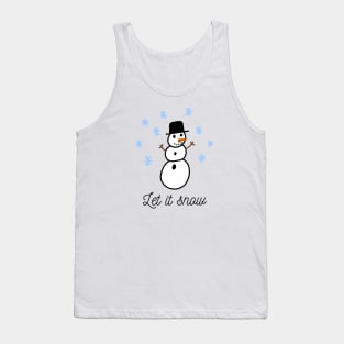 Let It Snowman Tank Top